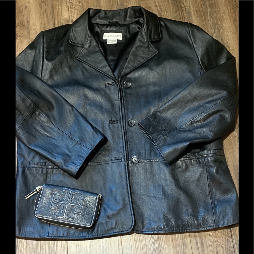 Leather Jacket by Charles Klein Sz 2X